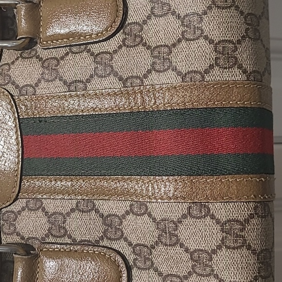 GUCCI SHERRY LINE VINTAGE HANDBAG WITH STRAP - Picture 5 of 16